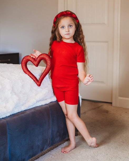 red-rib-dream-short-set Dream-Big-Little-Co-pajama-baby-blanket